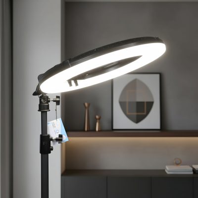 رینگ لایت 18 اینچ 120وات به همراه سه پایه