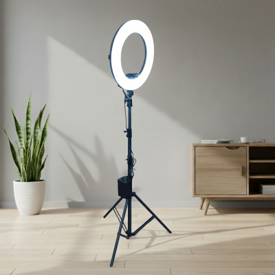 رینگ لایت 18 اینچ 170 وات شارژی به همراه سه پایه